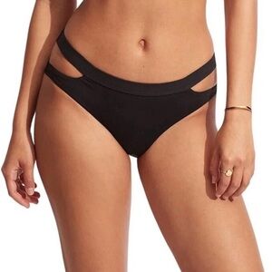 Seafolly Black Bikini Bottom